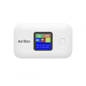 2026 Travel WiFi Hotspot with SIM Slot 4G 5G Mobile 300Mbps LED Display Stable Connection Supports 10 Devices Outdoor RV
