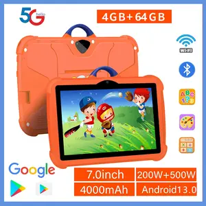 Educational Android Kids Tablet with Case WiFi Tablet Pc for Children's best Gifts Android Kids Game Educational Learning Tablets Quad Core 4GB RAM 64GB ROM