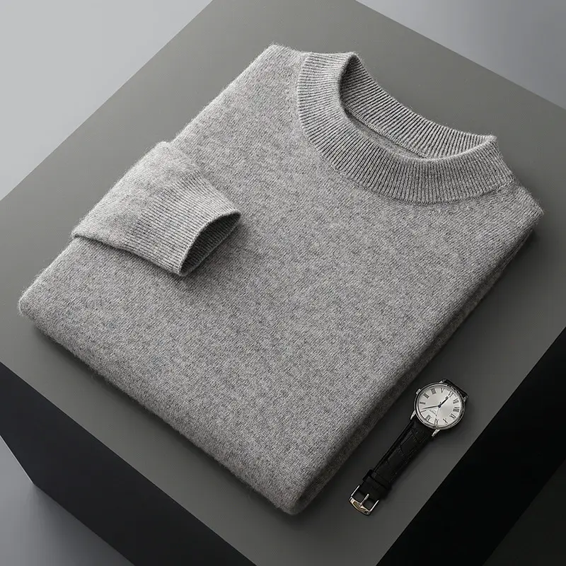 [First line semi high neck] Light gray