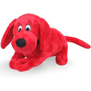 Clifford® Snuggle Buddy 14" Plush Dog Toy | Cozy Dog Stuffed Animals Play Toy for Medium to Large Dogs | Comfort, Squeakers, Crinkle, Interactive Bonding