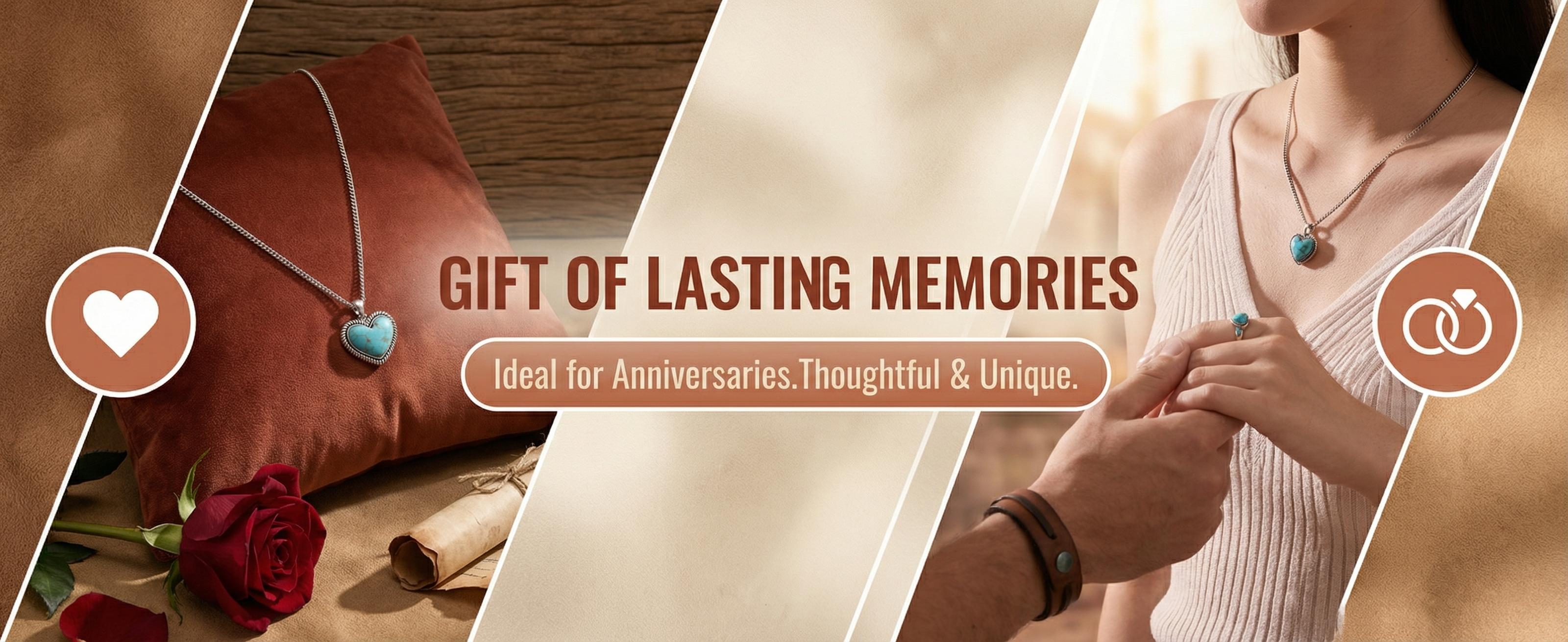 Wrangler  Heart Pendant Necklace for Women Silver Plated Teardrop Gemstone Jewelry Western Style Adaptable for Everyday & Special Occasions