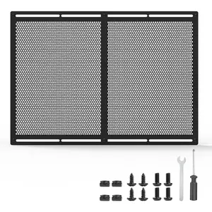 RV Entry Screen Door Grille,Upgraded Adjustable 16-31 in Width, 21.26 in Height, Metal Entry Screen Door Protector,Camper Screen Door Grill,RV Door Defender