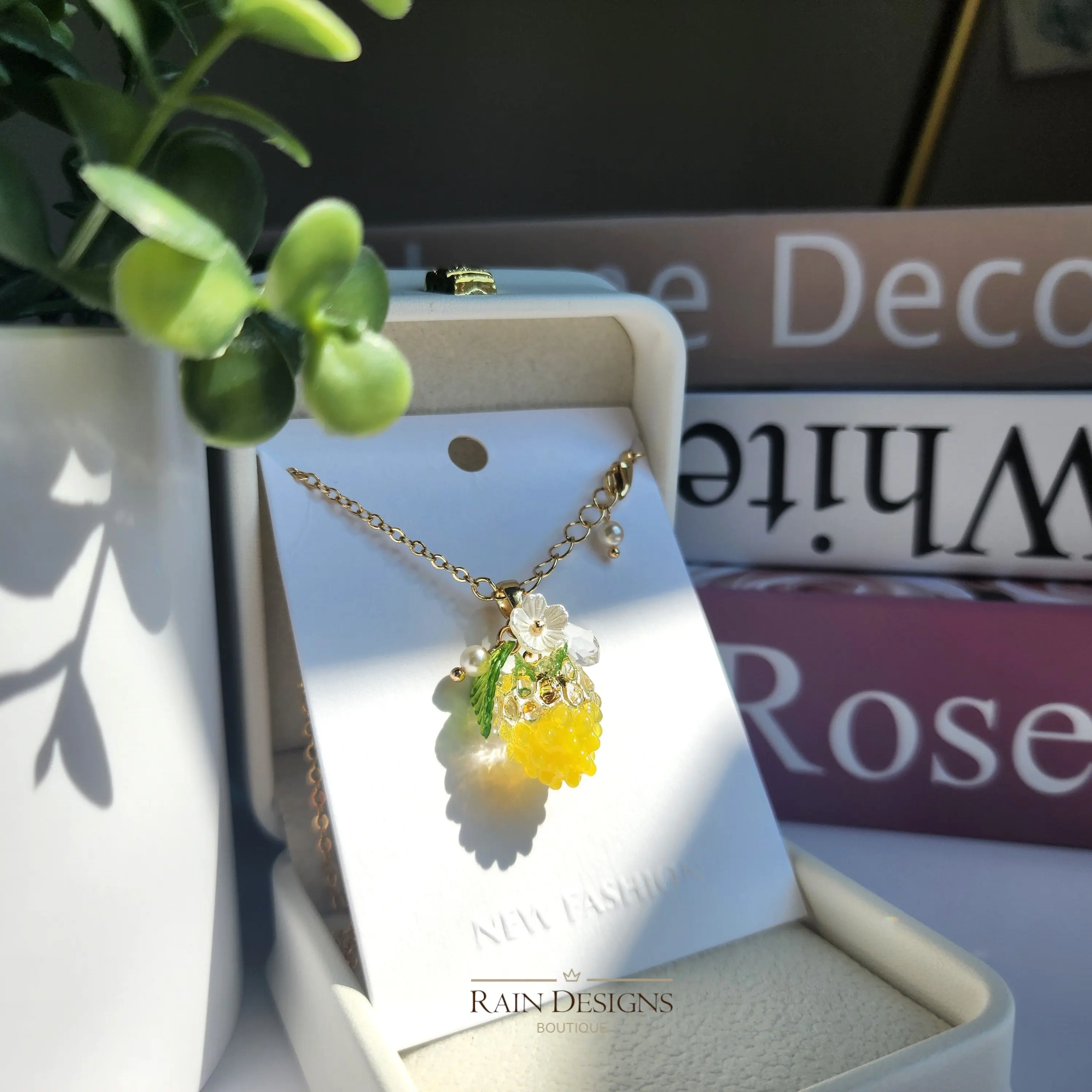 Custom Raspberry Fruit Necklace Custom Raspberry Fruit Necklace