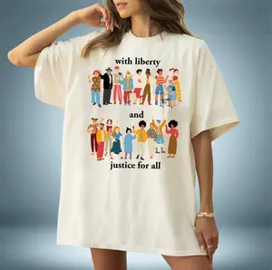 Liberty Justice For All Shirts, Funny Social Justice T-Shirt, Liberty T-Shirt, Human Rights Shirt, Liberty And Justice Tee, Antiracism Shirt
