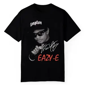 Rapper Eazy E T- Shirt Black Unisex Graphic Print T-Shirt