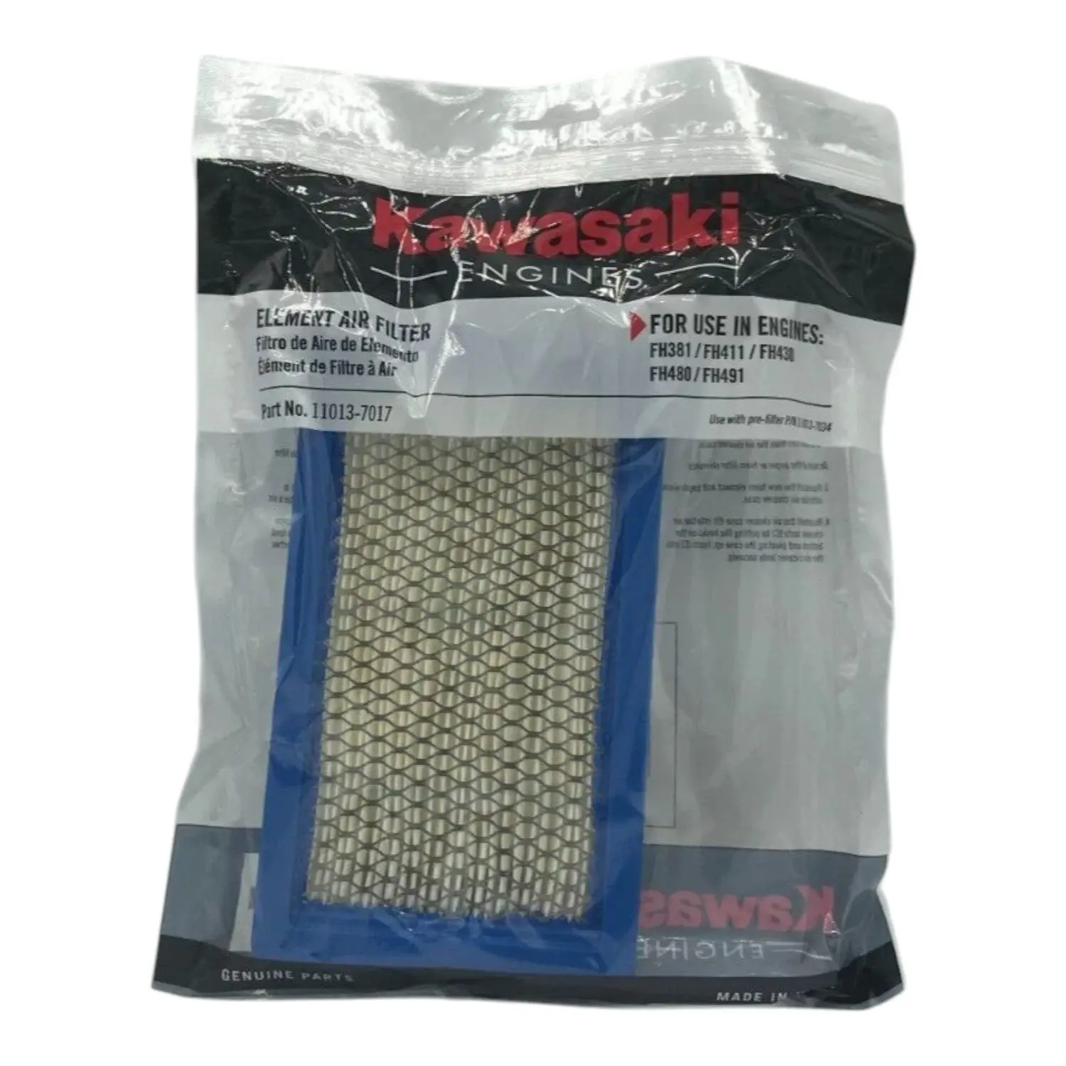 Kawasaki Engines OEM 11013-7017 Air Filter FH381V FH411V FH430V FH480V