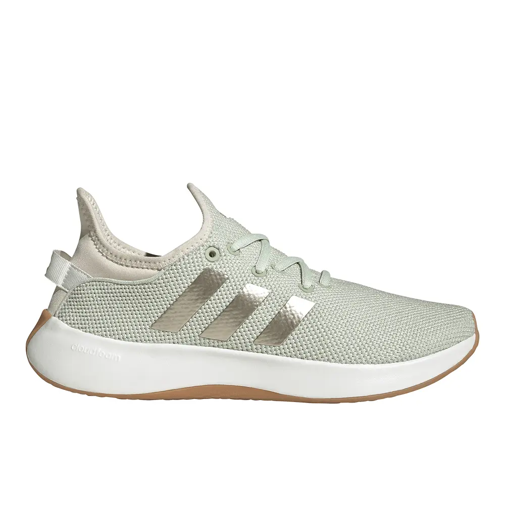 adidas Womens Cloudfoam Pure Sneakers Shoes Casual - Green adidas Womens Cloudfoam Pure Sneakers Shoes Casual - Green