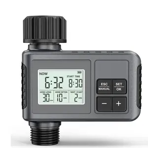 Zone Outdoor Hose Timer | Water Timer for Garden Faucet with Auto/Manual/Rain Delay Mode, Programmable for Lawn, Yard, Irrigation System, Metal, US 3/4" Pipe Diameter, No Electricity or Battery Needed