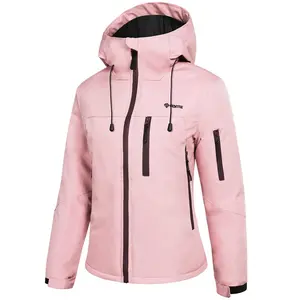 Women's ski jacket, warm winter snow coat, waterproof mountain windproof jacket, suitable for snowboarding and hikingfypt