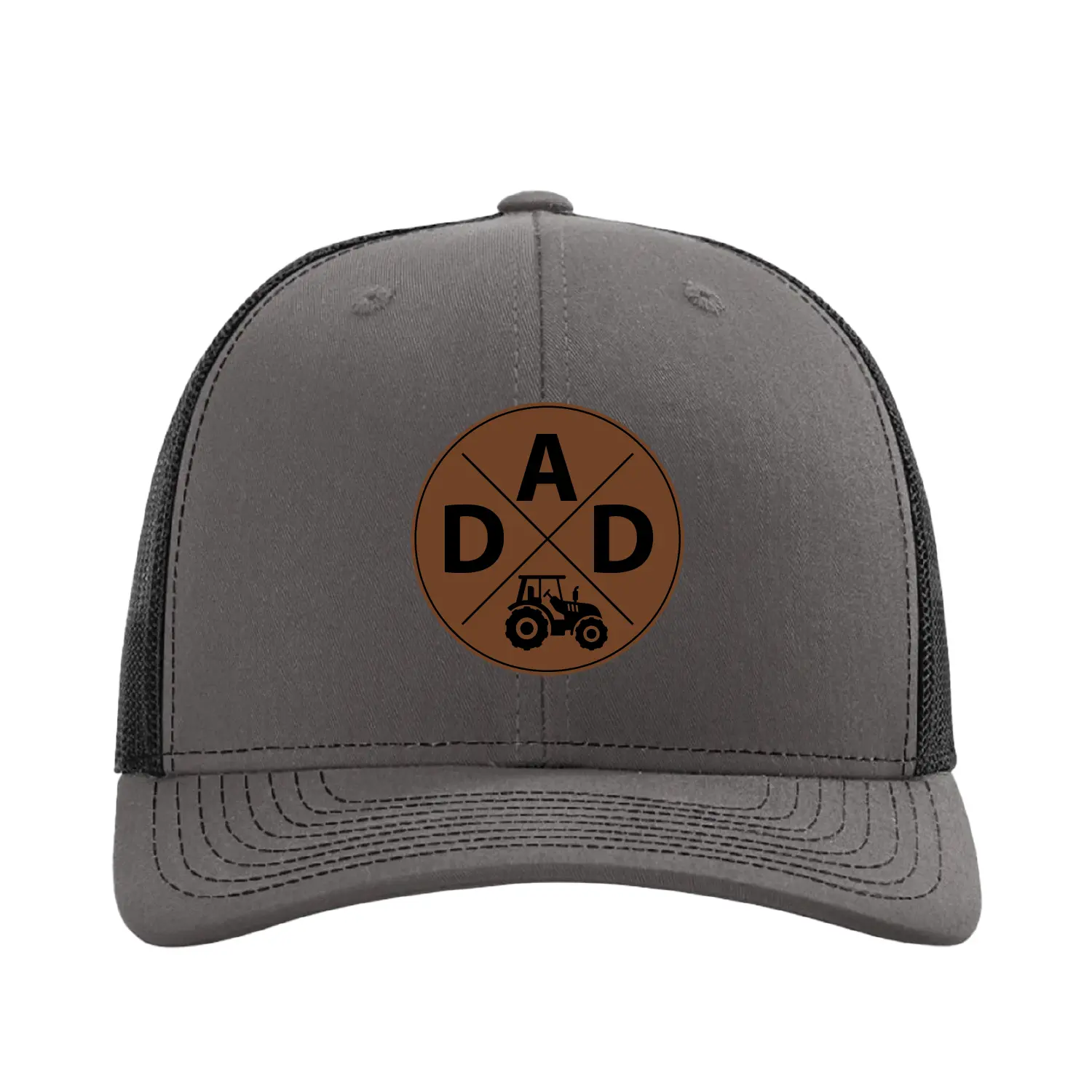 Farmer Dad Hat, Richardson 112 Trucker Hat, Leather Patch Cap, Adjustable Farming Hat, Gift for Farmers