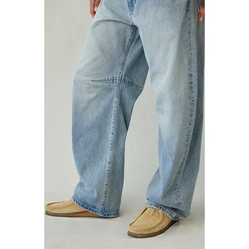 Pacsun Men's Mason Baggy Barrel Jeans Light Blue