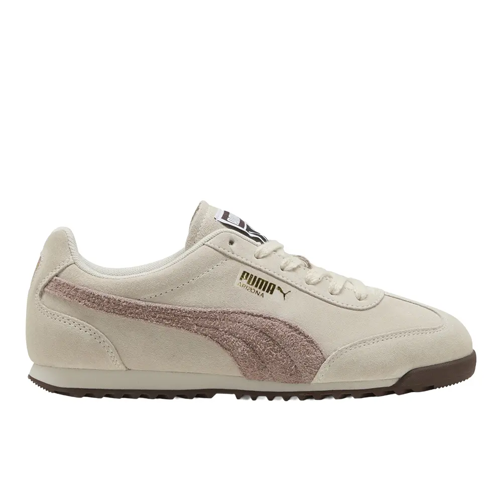 PUMA Mens Arizona Suede Lace Up Sneakers Shoes Casual - Beige