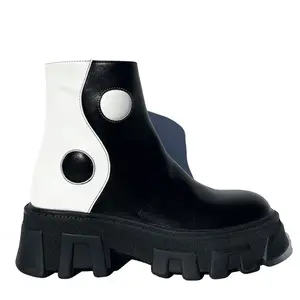 MCLC Balancing Act II Boots Footwear - Vegan Leather with 3D Design