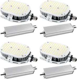 4 Pack 75W LED Shoebox Retrofit Kits, 10125LM LED Parking Lot Light Replace 350W MH/HPS/HID, 5000K E39 Mogul Base Retrofit Lights for Parking Lot Flood Lighting, AC 100-277V ETL DLC Listed