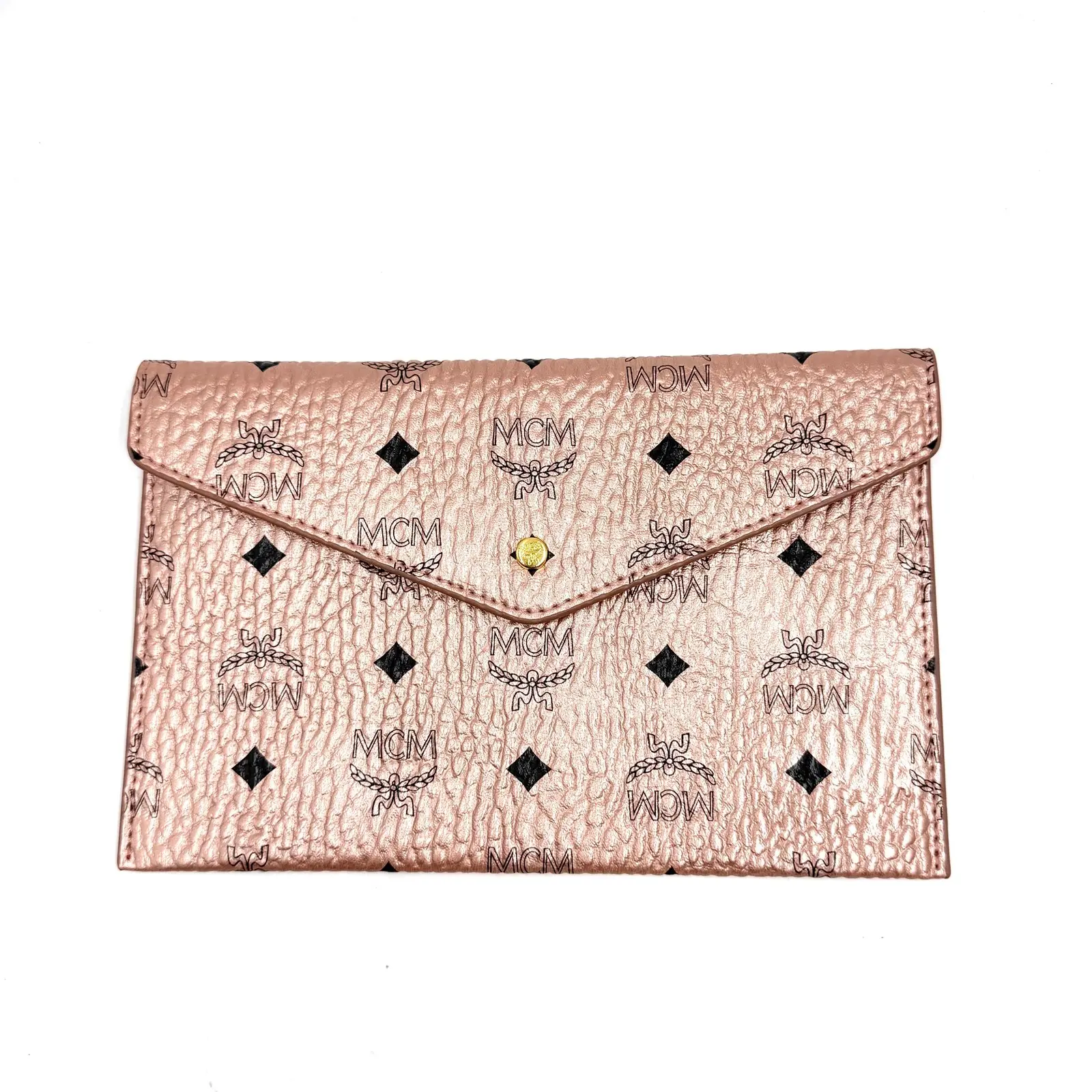 Pre-owned MCM AS SHOWN Clutches & Wristlets HZ 709 Visetos series full leather envelope clutch bag 26.04.24