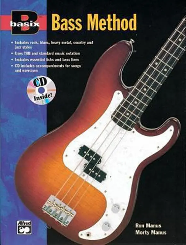 Used Basix Bass Method Book with Online Audio - Basix Series, Jazz Bass Instruction Paperback by Morton Manus