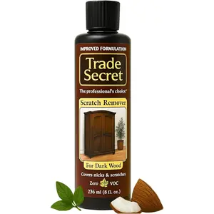Trade Secret Scratch Concealer for Real Wood Furniture & Floors – Restores Dark Wood Scratch, Covers Nicks, Scuffs & Dogs, Cats Scratches, Marks, Minor Defects