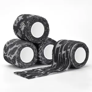 Tattoo Grip Cover, Tattoo Machine Handle Cover, Self-Adhesiive Tape for Sport Pet Tattoo,Elastic Bandage Wrap Roll Tattoo Machine Supply, 4count-USA