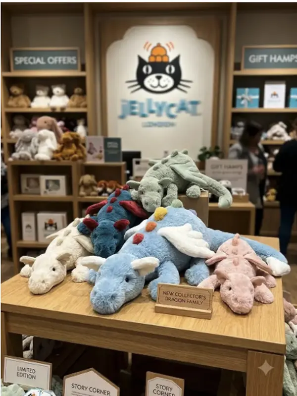 Official Jellycat Dragon Collection Plush | In Stock USA | Free Jellycat Gift Bag | Dexter, Sage, Sky, Rose, Snow, Golden, Onyx, Lavender & Malachy Dragon