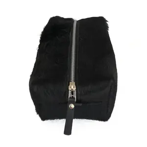Leather Dopp Kit - Black Natural Cowhide