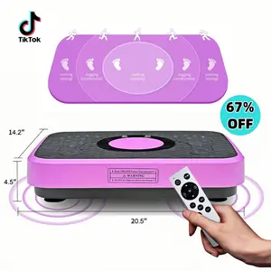 Vibration Plate Exercise Machine, Lymphatic Drainage Machine, Whole Body Workout Vibration Platform for Wellness and Fitness,Purple/Golden Black/Green/Blue