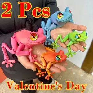 3D Printed Frog Statue, Halloween Decoration, Christmas Ornament, Cute Animal Design, Home Office Decor, Unique Desktop Figurine, Valentine Gift, Decorative Fidget Figurine