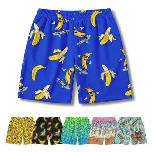 Baseball Sport Lover Boy's Banana Baseball Athletic Mesh Shorts Elastic Waist Ice Cream Drip For Boys Toddler Big Kids Unisex Pant