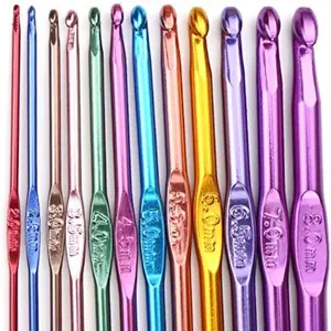 10pcs 3/4/5/6mm random single head crochet hooks DIY knitting tools crochet hooks metal crochet hooks sweater knitting needles