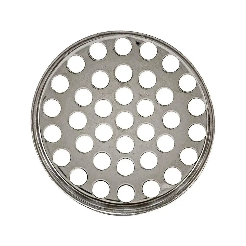 Tub Strainer 1 3/8" Stainless Steel Pack of 10 - Round Perforated Design for Your Needs