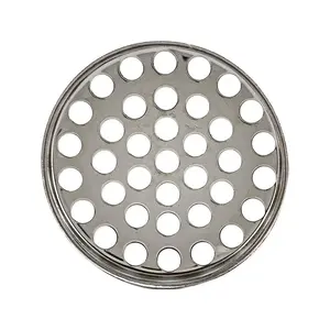 Tub Strainer 1 3/8" Stainless Steel Pack of 10 - Round Perforated Design for Your Needs