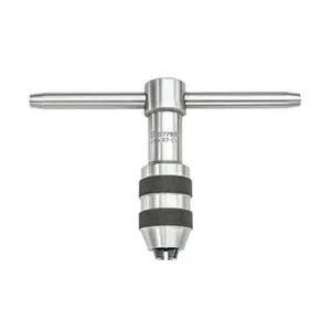 Starrett T-Handle Tap Wrench, Model 50429, 1/4 to 1/2" Tap Capacity, 3-1/2" Overall Length