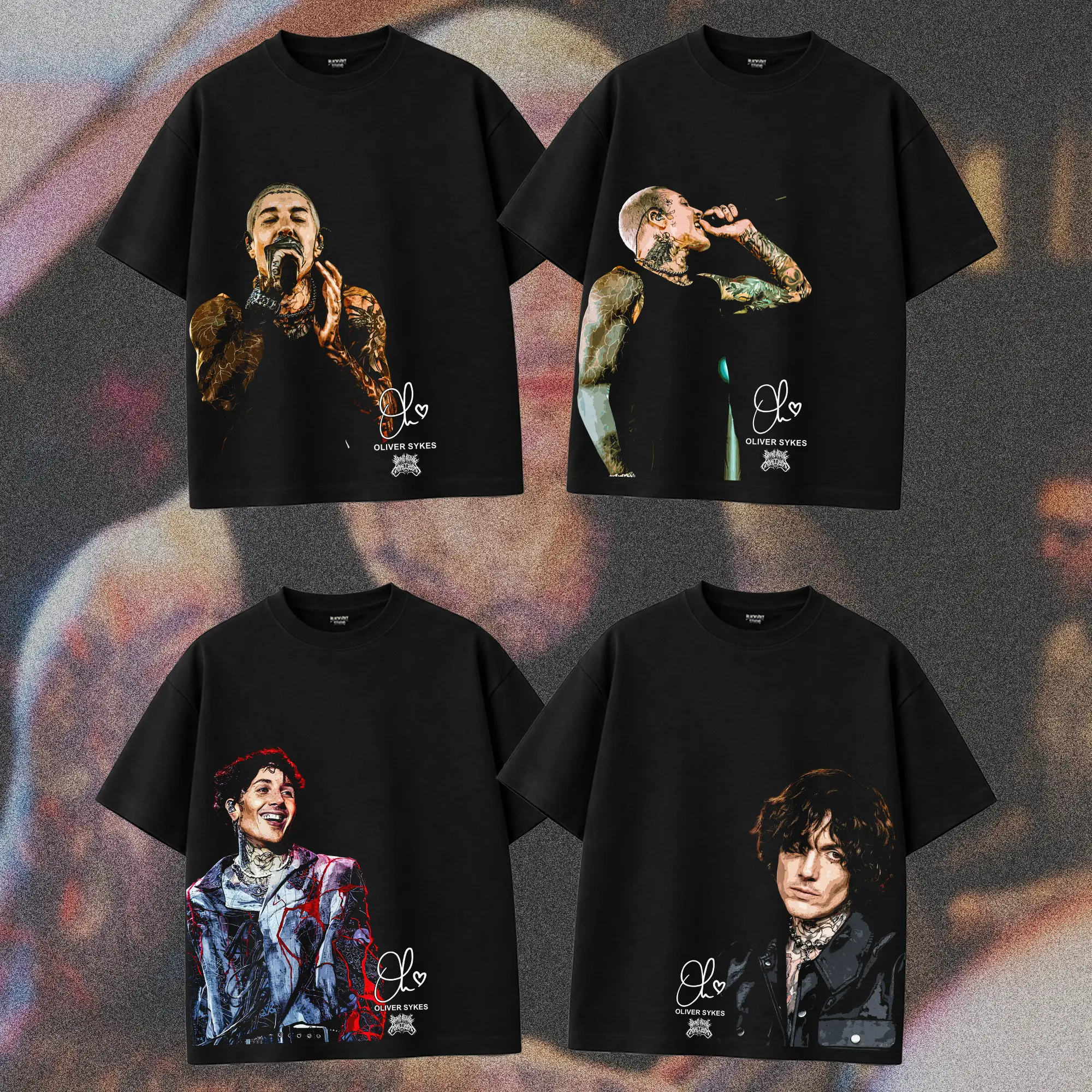 [COLLECTION] Oliver Bring Me The Horizon T-Shirt, Alternative Rock Grunge Metalcore Band Tee, Nu-Metal Music Shirt, Unisex Oversize Graphic Tee, Gift for BMTH Fans, Rock Gift for Men & Women