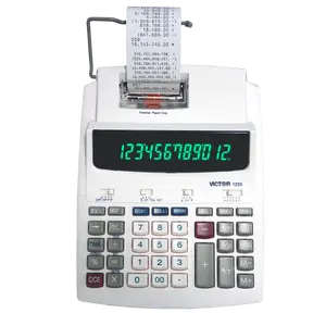 VICTOR® 12-Digit Thermal Printing Calculator, Fast Print, Large LED Display, Margin Calculation Function, Eco-Friendly Office Accounting Supply