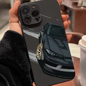 Car Pattern Phone Case, Full Body Shockproof Phone Protective Cover, Phone Accessories Compatible with iPhone 11 12 13 14 15 16 17 Pro Max, Casing