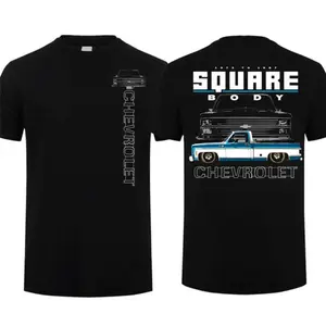 Retro Squarebody Chevrolet Trucks Grey T-shirt Truck Lover Chevy Gang Tee Gift for Him Classic Menswear Top