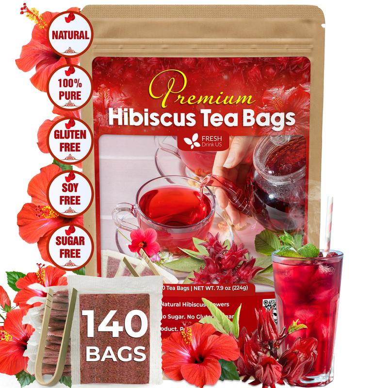 Hibiscus Tea, Premium Hibiscus Flowers Tea Bags, 100% Natural, - TikTok ...