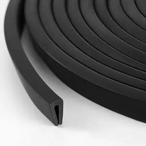 Rubber Edge Trim /" U Channel Sheet Metal Edge Protector Door Seal Strip Guard Weather Resistance Fits for Car Doors Steel Plates Glass Hatches Table Corners( Feet)