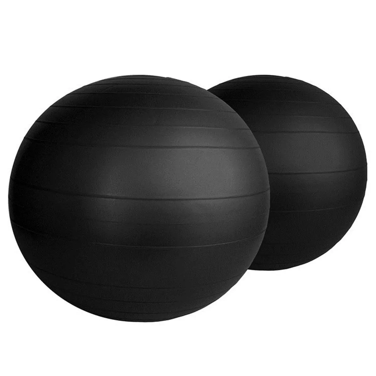 212 MAIN AeroMat 38106 75cm Burst-Proof Round Gym Ball - Black Yoga Tool, Home Workout Exercise Equipment for Balance Training (Balance Exercise Balls & Accessories), Yoga Exercise Ball