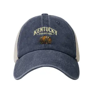 Kentucky Blue American-Themed Graphic Embroidery Hat, Stylish Fashion Accessory for Daily Wear, Casual Hats, American-Themed Graphic Hats