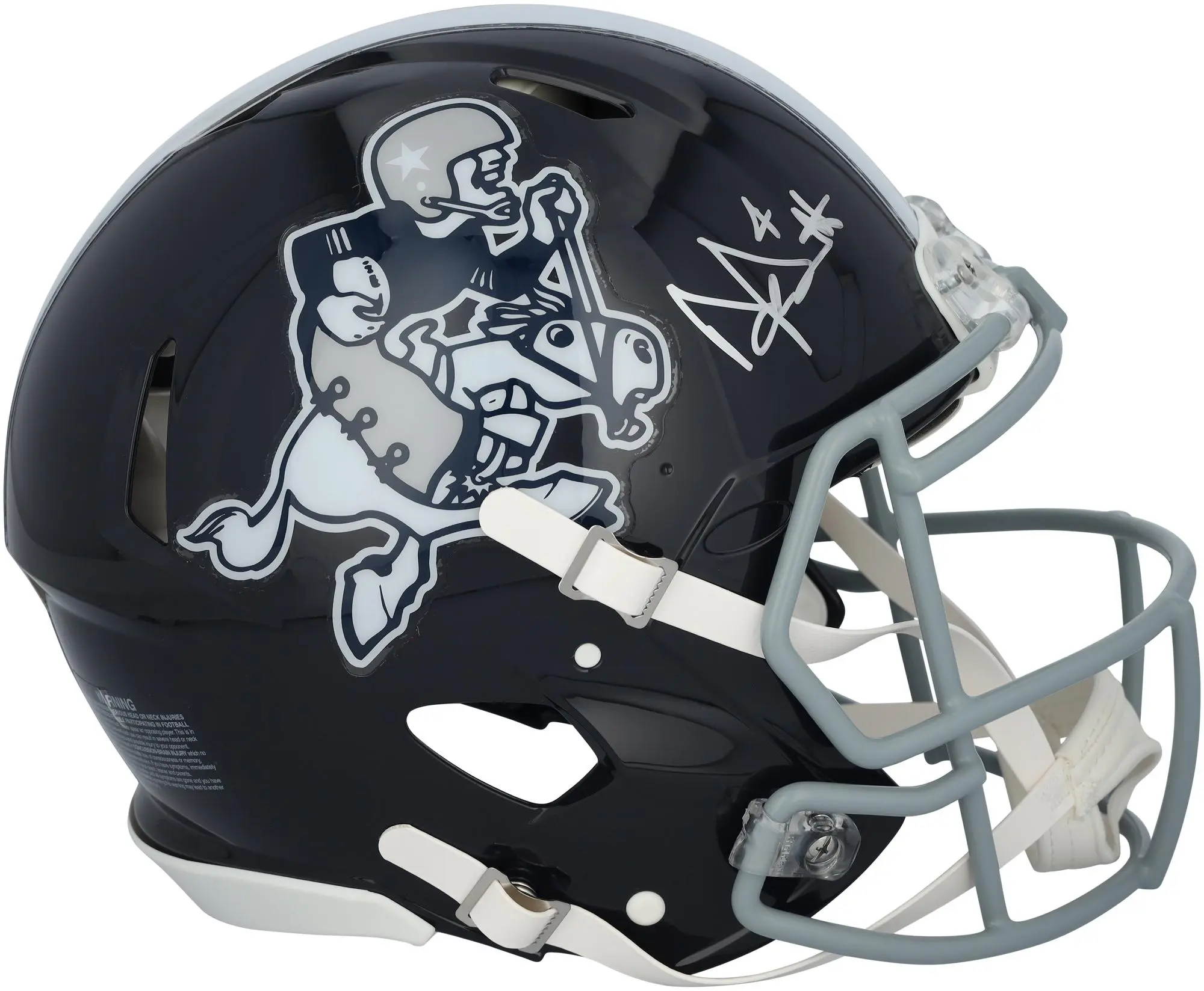 Dak Prescott Dallas Cowboys Autographed Riddell Cowboy Joe Speed Authentic Helmet - Fanatics Authentic Certified