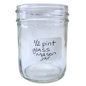 1/2 Glass Pint Mason Jar - 8 oz