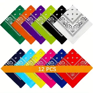 Unisex headscarf, Paisley large headscarf, black, red and white headscarf, headdress headband, cowboy headscarf.