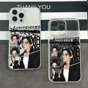 K-Pop S-Stray K-Kids Boys Phone Case, Compatible with iPhone 17 16e 16 15 14 13 12 11 Pro Max Mini Air XR XS X 7 8 Plus, Transparent Tpu Soft Back Cover