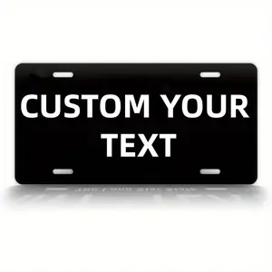 Customized Texa Black License Plate - Personalized TX Auto Tag - For Car Enthusiasts -  Perfect Gift for Car Owners Automotive Truck