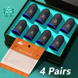 Professional Gaming Finger Sleeves, Anti-sweat Touch Screen Finger Sleeves, Ultra-thin Finger Protector for All Touch Screen Devices, Console