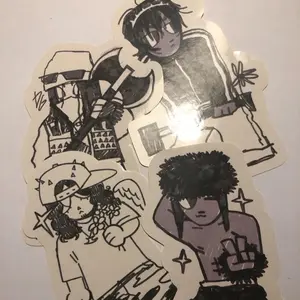 Bladee + Ecco2k glossy stickers