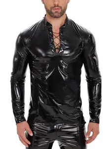 Dark Night Stand Collar Tie-Back Long Sleeve Top, Stylish Hoodie Jumper, Perfect for Casual Wear, Comfortable and Trendy Clothing