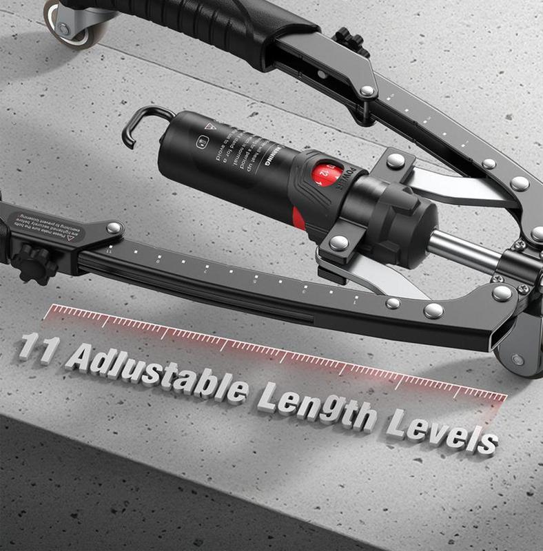 Adjustable Chest & Arm Twister with Trainer 15-Level Hydraulic Power Chest Press Machine 22-440lb for Upper Body Portable Resistance Home Fitness Equipment Outdoorfun