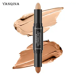 Double-Ended Contour & Concealer Stick, Smooth & Lightweight Fit, Hydrating & Brightening, Precise Sculpting, Suitable for All Skin Types Daily Use