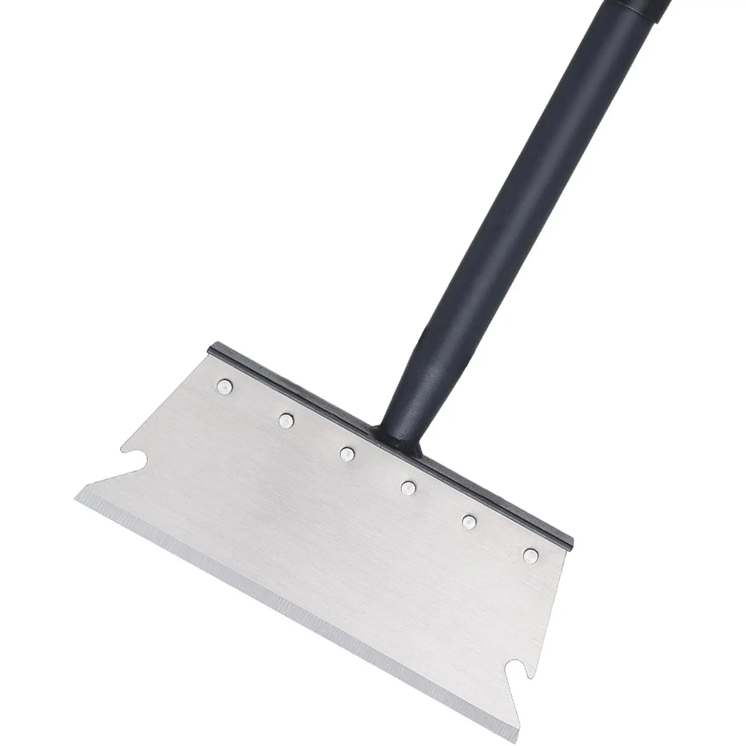Heavy Duty Metal Shovel Scraper with Multi-Purpose Head, Functional Garden Tool with 59-Inch Adjustable Handle for Lawn Edging, Weed and Ice Removal, Garden Shovel, Metal Blade Edger, Functional Tool, 59 Inches, Scraping, No